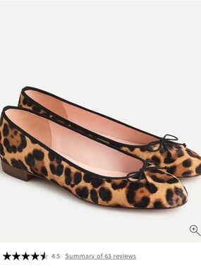 J. Crew Kiki Leopard Print Ballet Flats - size 9